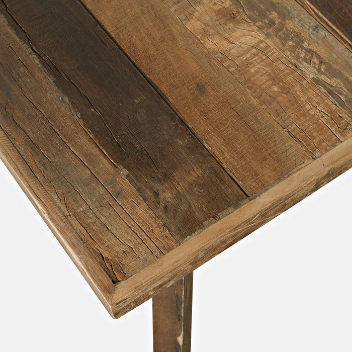 Jofran Reclamation 42" Rustic Reclaimed Solid Wood Square Counter Height Dining Table in Rustic Unfinished Brown - Holmwood's Furniture & Design Center (Somersworth, NH)