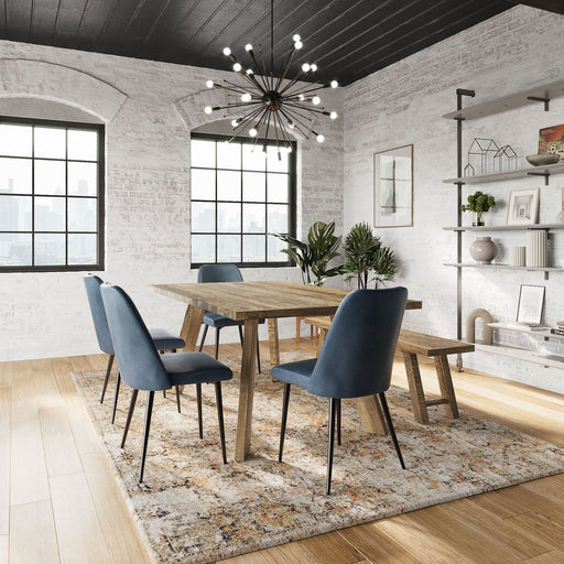Jofran Reclamation 72" Rustic Reclaimed Solid Wood Dining Table in Rustic Unfinished Brown - Holmwood's Furniture & Design Center (Somersworth, NH)