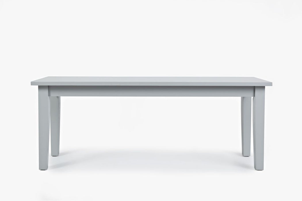 Jofran Simplicity Solid Wood 48" Classic Bench in Grey image