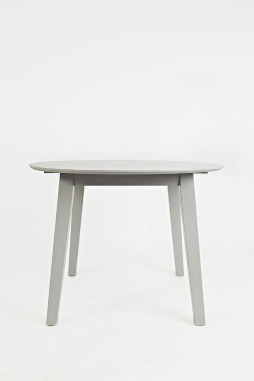 Jofran Simplicity Solid Wood Classic Round Drop-leaf Table in Grey image