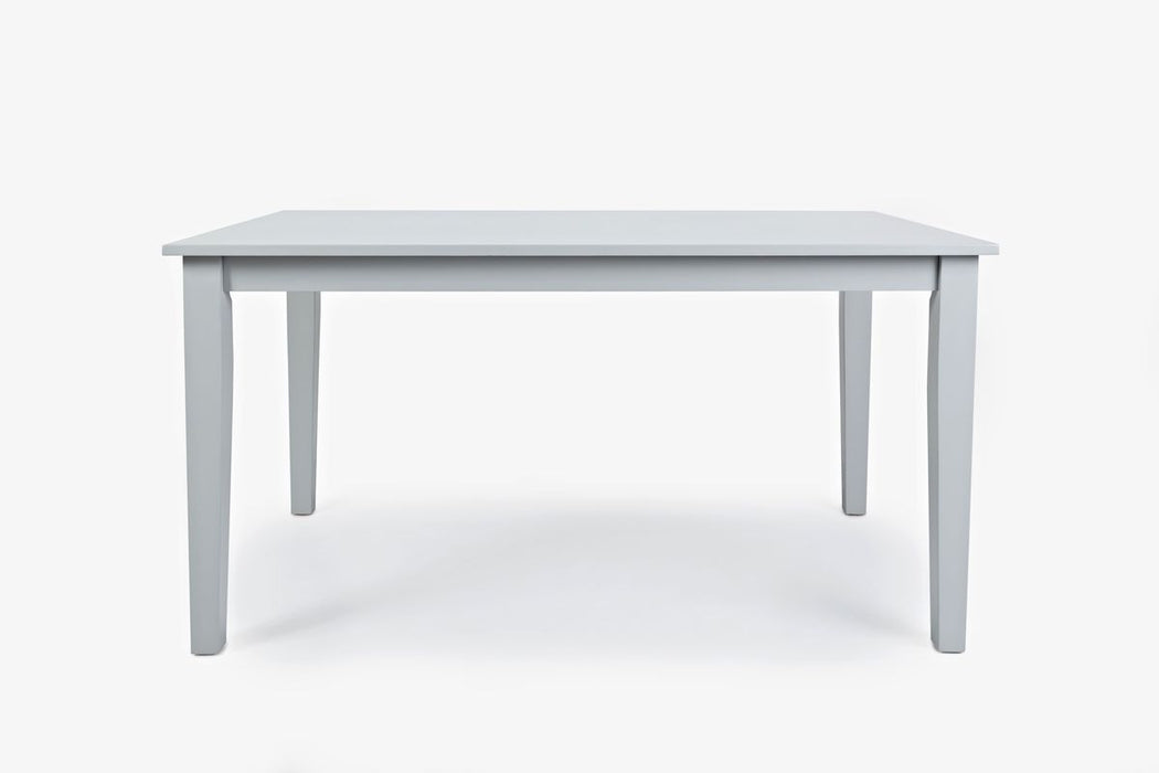 Jofran Simplicity Solid Wood Classic 60" Rectangle Dining Table in Grey image