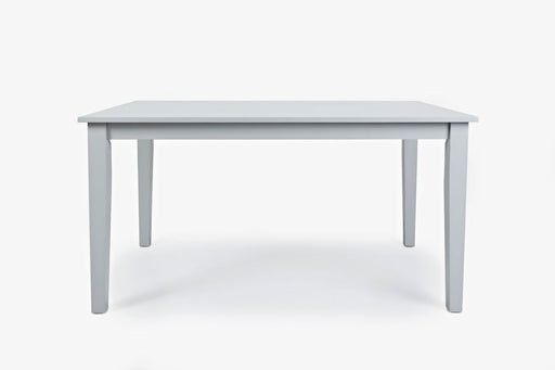 Jofran Simplicity Solid Wood Classic 60" Rectangle Dining Table in Grey image