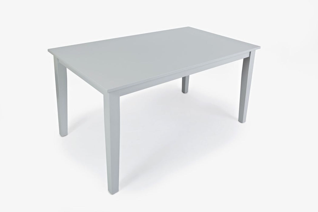 Jofran Simplicity Solid Wood Classic 60" Rectangle Dining Table in Grey - Holmwood's Furniture & Design Center (Somersworth, NH)