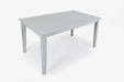Jofran Simplicity Solid Wood Classic 60" Rectangle Dining Table in Grey - Holmwood's Furniture & Design Center (Somersworth, NH)