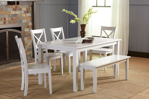 Jofran Simplicity Solid Wood Classic 54" Counter Height Dining Table in Grey - Holmwood's Furniture & Design Center (Somersworth, NH)