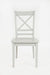 Jofran Simplicity Solid Wood Classic Cross-Back Dining Chair (Set of 2) in Grey image