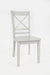 Jofran Simplicity Solid Wood Classic Cross-Back Dining Chair (Set of 2) in Grey - Holmwood's Furniture & Design Center (Somersworth, NH)