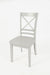 Jofran Simplicity Solid Wood Classic Cross-Back Dining Chair (Set of 2) in Grey - Holmwood's Furniture & Design Center (Somersworth, NH)