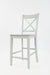 Jofran Simplicity Solid Wood Classic X-Back Stool (Set of 2) in Grey - Holmwood's Furniture & Design Center (Somersworth, NH)