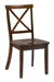 Jofran Richmond Cherry X Back Dining Chair (Set of 2) in Cherry Brown - Holmwood's Furniture & Design Center (Somersworth, NH)