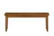 Jofran Simplicity Solid Wood 48" Classic Bench in Honey image