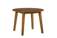 Jofran Simplicity Solid Wood Classic Round Drop-leaf Table in Honey - Holmwood's Furniture & Design Center (Somersworth, NH)