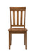 Jofran Simplicity Solid Wood Classic Slat Back Dining Chair (Set of 2) in Honey image
