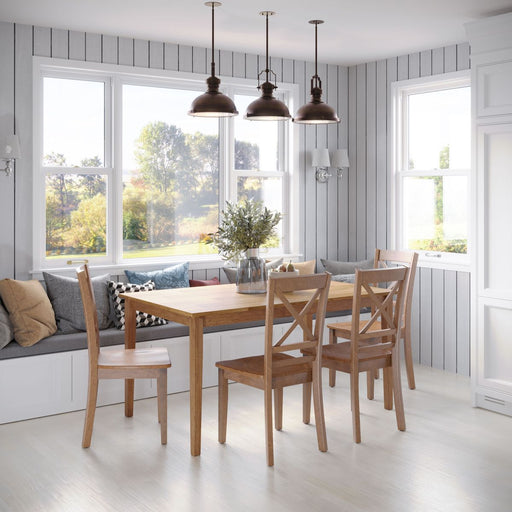 Jofran Simplicity Solid Wood Classic 60" Rectangle Dining Table in Honey - Holmwood's Furniture & Design Center (Somersworth, NH)