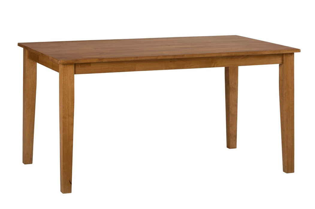 Jofran Simplicity Solid Wood Classic 60" Rectangle Dining Table in Honey - Holmwood's Furniture & Design Center (Somersworth, NH)