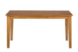 Jofran Simplicity Solid Wood Classic 60" Rectangle Dining Table in Honey image