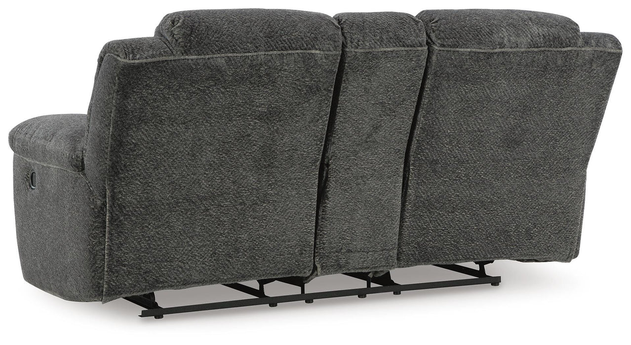 Frohn Reclining Loveseat with Console - Holmwood's Furniture & Design Center (Somersworth, NH)