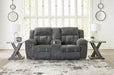 Frohn Reclining Loveseat with Console - Holmwood's Furniture & Design Center (Somersworth, NH)