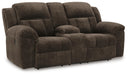 Frohn Reclining Loveseat with Console - Holmwood's Furniture & Design Center (Somersworth, NH)
