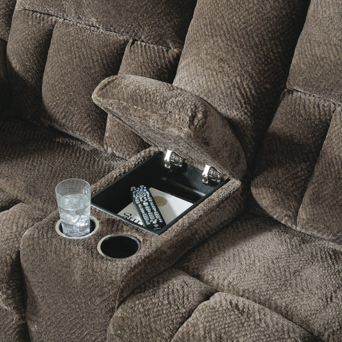 Frohn Reclining Loveseat with Console - Holmwood's Furniture & Design Center (Somersworth, NH)