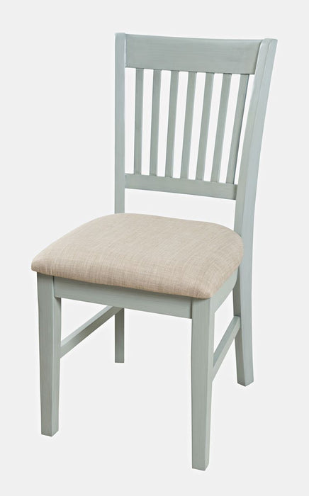Jofran Craftsman Slat-Back Upholstered Desk Chair in Earl Grey - Holmwood's Furniture & Design Center (Somersworth, NH)