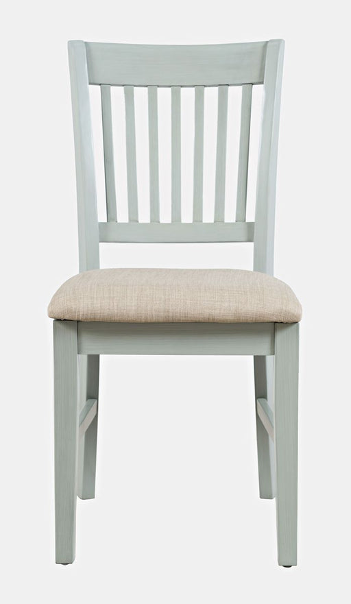Jofran Craftsman Slat-Back Upholstered Desk Chair in Earl Grey image