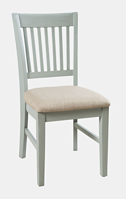 Jofran Craftsman Slat-Back Upholstered Desk Chair in Earl Grey - Holmwood's Furniture & Design Center (Somersworth, NH)