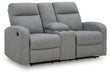 Gauntlet Reclining Loveseat with Console - Holmwood's Furniture & Design Center (Somersworth, NH)