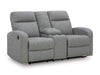 Gauntlet Reclining Loveseat with Console - Holmwood's Furniture & Design Center (Somersworth, NH)
