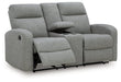 Gauntlet Reclining Loveseat with Console - Holmwood's Furniture & Design Center (Somersworth, NH)