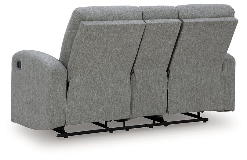 Gauntlet Reclining Loveseat with Console - Holmwood's Furniture & Design Center (Somersworth, NH)