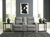 Gauntlet Reclining Loveseat with Console - Holmwood's Furniture & Design Center (Somersworth, NH)