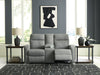 Gauntlet Reclining Loveseat with Console - Holmwood's Furniture & Design Center (Somersworth, NH)