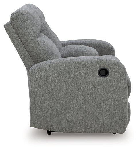 Gauntlet Reclining Loveseat with Console - Holmwood's Furniture & Design Center (Somersworth, NH)