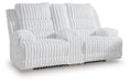 Rhines Falls Power Reclining Loveseat with Console - Holmwood's Furniture & Design Center (Somersworth, NH)