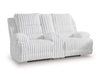 Rhines Falls Power Reclining Loveseat with Console - Holmwood's Furniture & Design Center (Somersworth, NH)