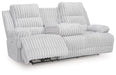 Rhines Falls Power Reclining Sofa with Drop Down Table - Holmwood's Furniture & Design Center (Somersworth, NH)