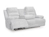 Rhines Falls Power Reclining Sofa with Drop Down Table - Holmwood's Furniture & Design Center (Somersworth, NH)