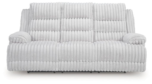 Rhines Falls Power Reclining Sofa with Drop Down Table - Holmwood's Furniture & Design Center (Somersworth, NH)