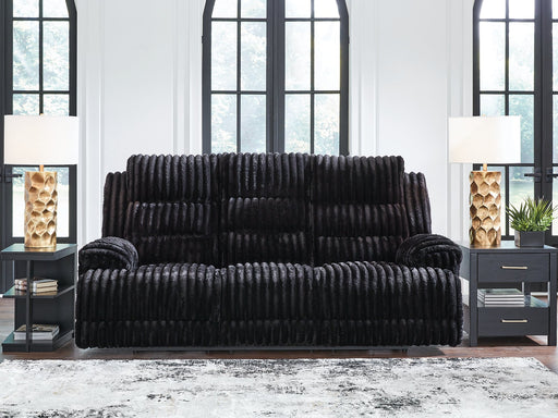 Rhine Falls Power Reclining Sofa with Drop Down Table - Holmwood's Furniture & Design Center (Somersworth, NH)