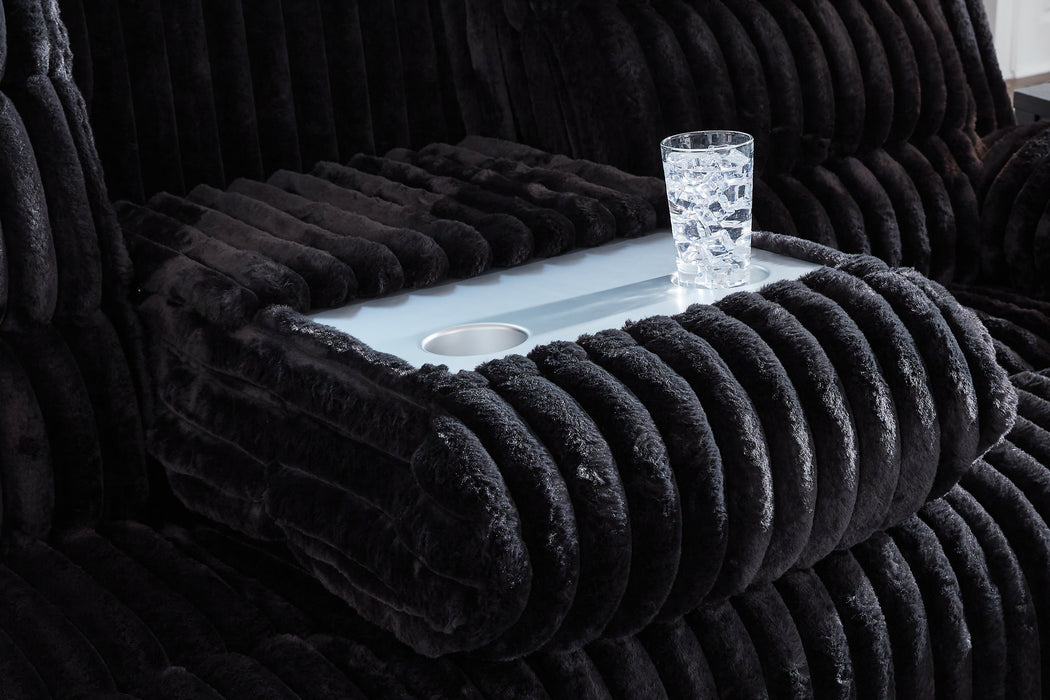 Rhine Falls Power Reclining Sofa with Drop Down Table - Holmwood's Furniture & Design Center (Somersworth, NH)