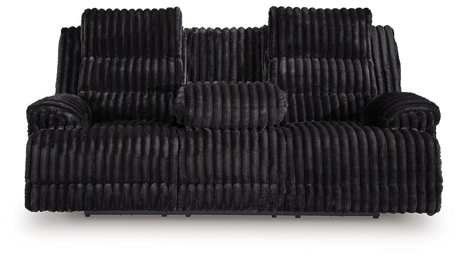 Rhine Falls Power Reclining Sofa with Drop Down Table - Holmwood's Furniture & Design Center (Somersworth, NH)