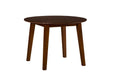 Jofran Simplicity Solid Wood Classic Round Drop-leaf Table in Caramel - Holmwood's Furniture & Design Center (Somersworth, NH)