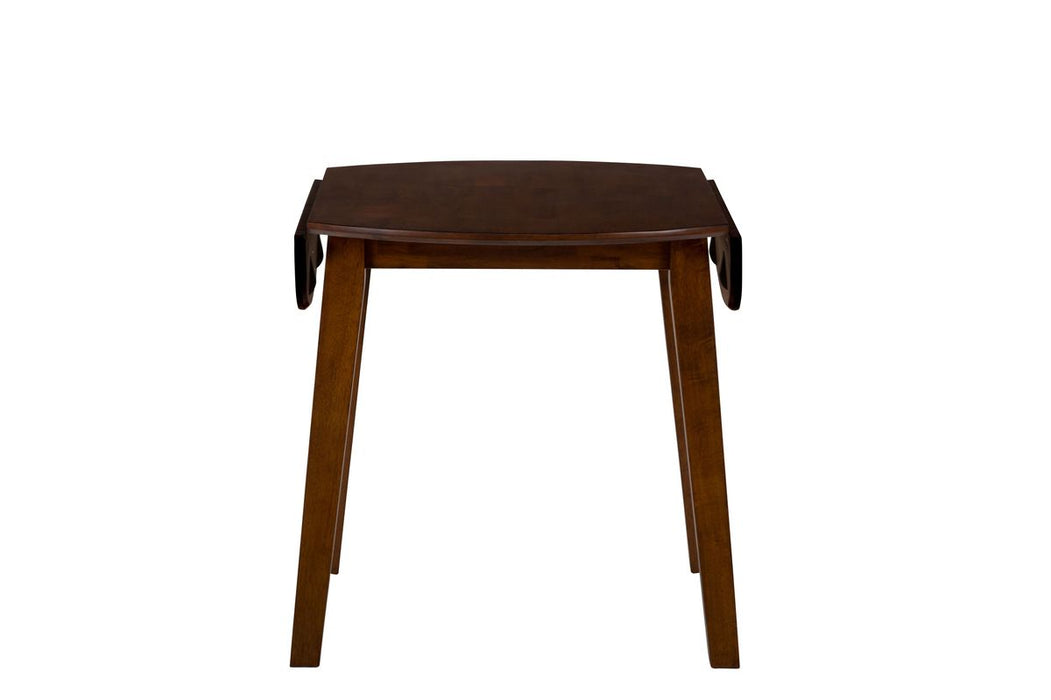 Jofran Simplicity Solid Wood Classic Round Drop-leaf Table in Caramel - Holmwood's Furniture & Design Center (Somersworth, NH)