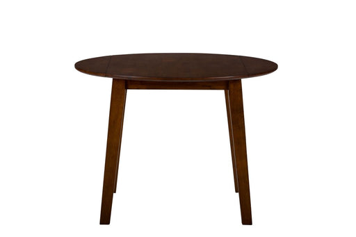 Jofran Simplicity Solid Wood Classic Round Drop-leaf Table in Caramel image