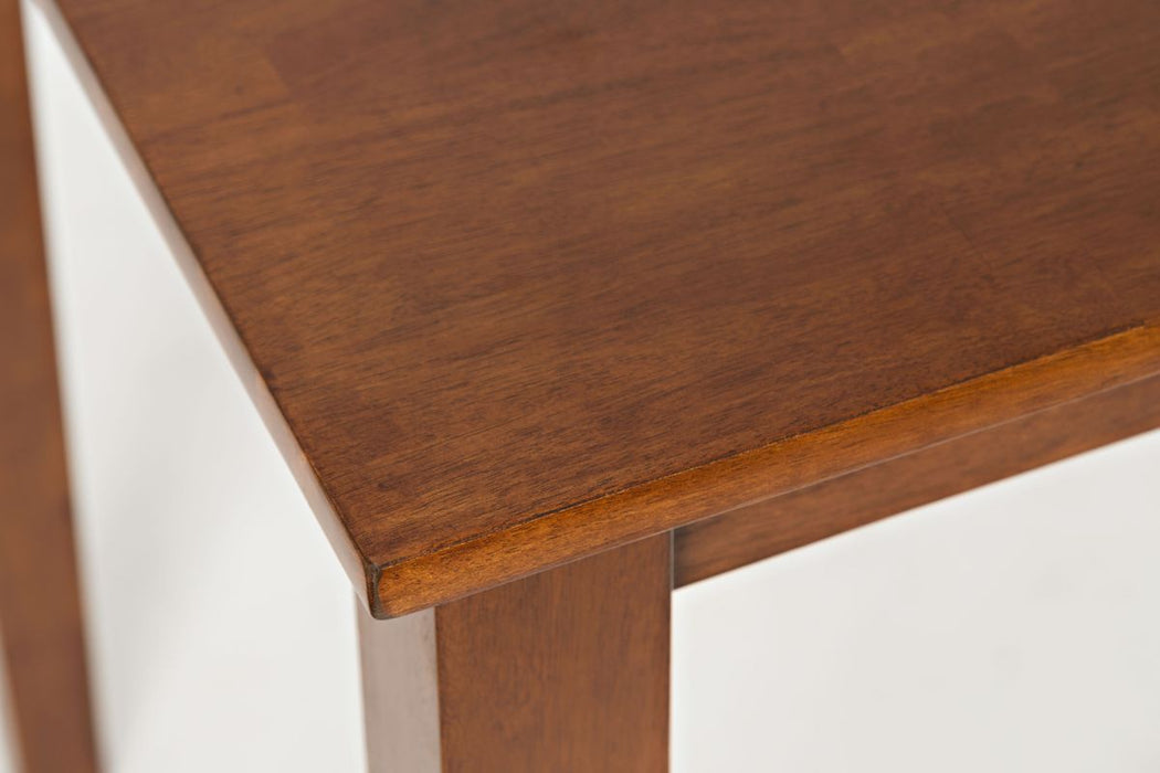 Jofran Simplicity Solid Wood Classic 54" Counter Height Dining Table in Caramel - Holmwood's Furniture & Design Center (Somersworth, NH)