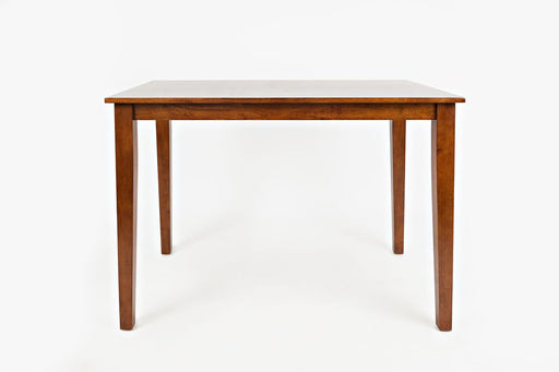 Jofran Simplicity Solid Wood Classic 54" Counter Height Dining Table in Caramel image