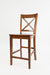 Jofran Simplicity Solid Wood Classic X-Back Stool (Set of 2) in Caramel - Holmwood's Furniture & Design Center (Somersworth, NH)