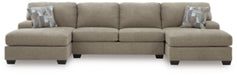 Newellen Sectional with Double Chaise - Holmwood's Furniture & Design Center (Somersworth, NH)
