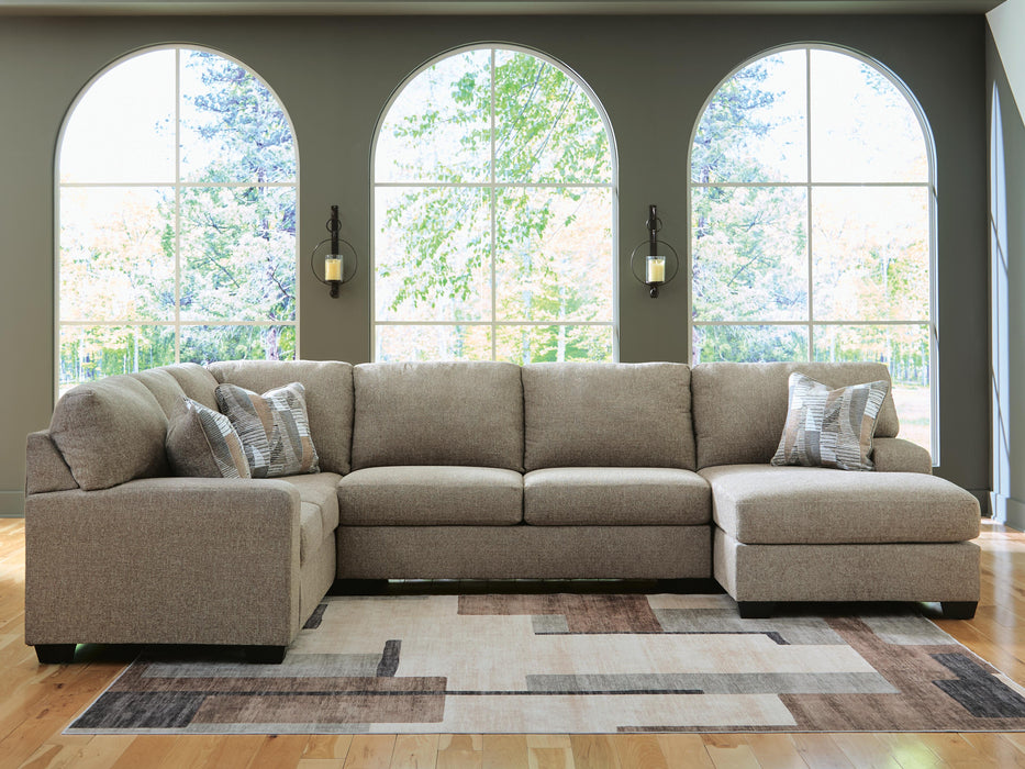 Newellen Sectional with Chaise - Holmwood's Furniture & Design Center (Somersworth, NH)